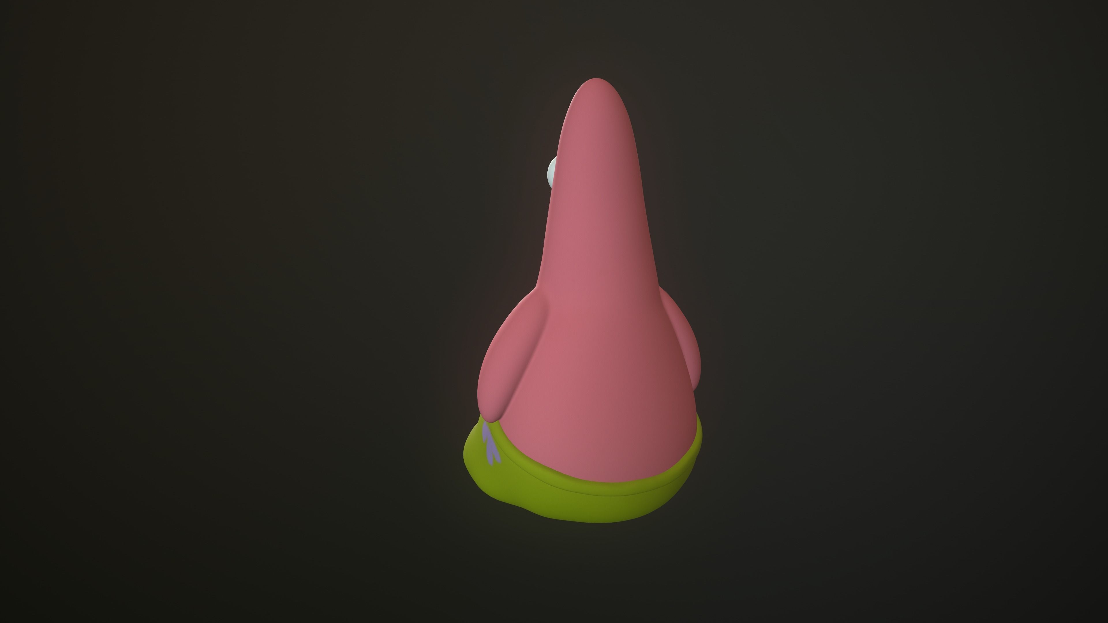 Patrick Star Surprised  3D print model_5