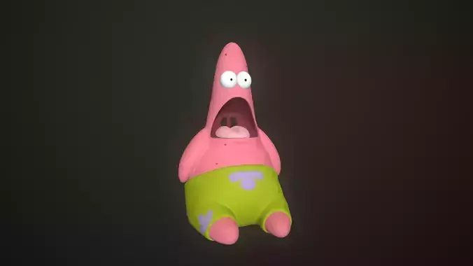 Patrick Star Surprised  3D print model