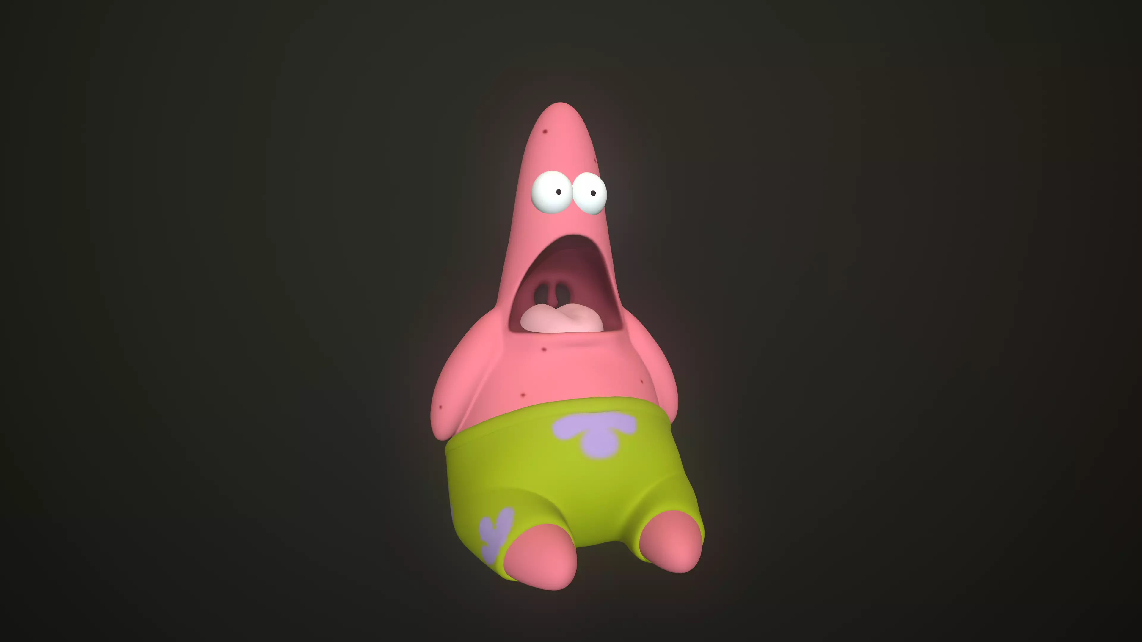 Patrick Star Surprised  3D print model_0