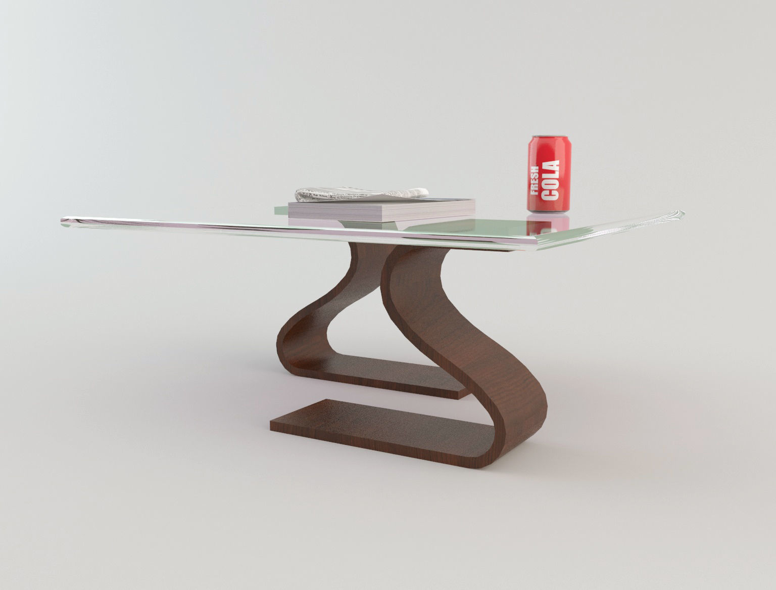 Coffee Table 4 Low-poly 3D model_4