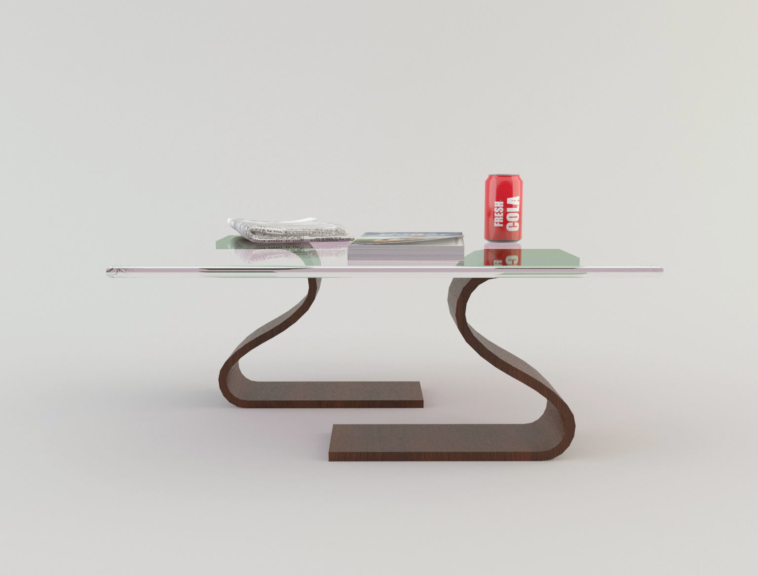 Coffee Table 4 Low-poly 3D model_1