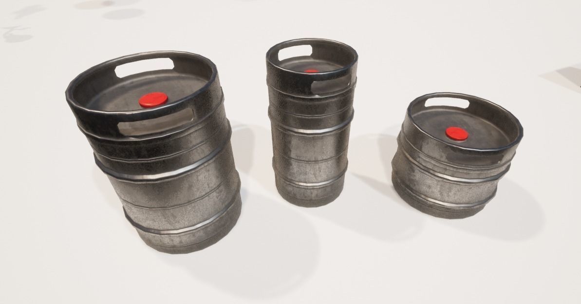 Irish Pub Pack - 92 Unique PBR Game Ready Models Low-poly 3D model_14