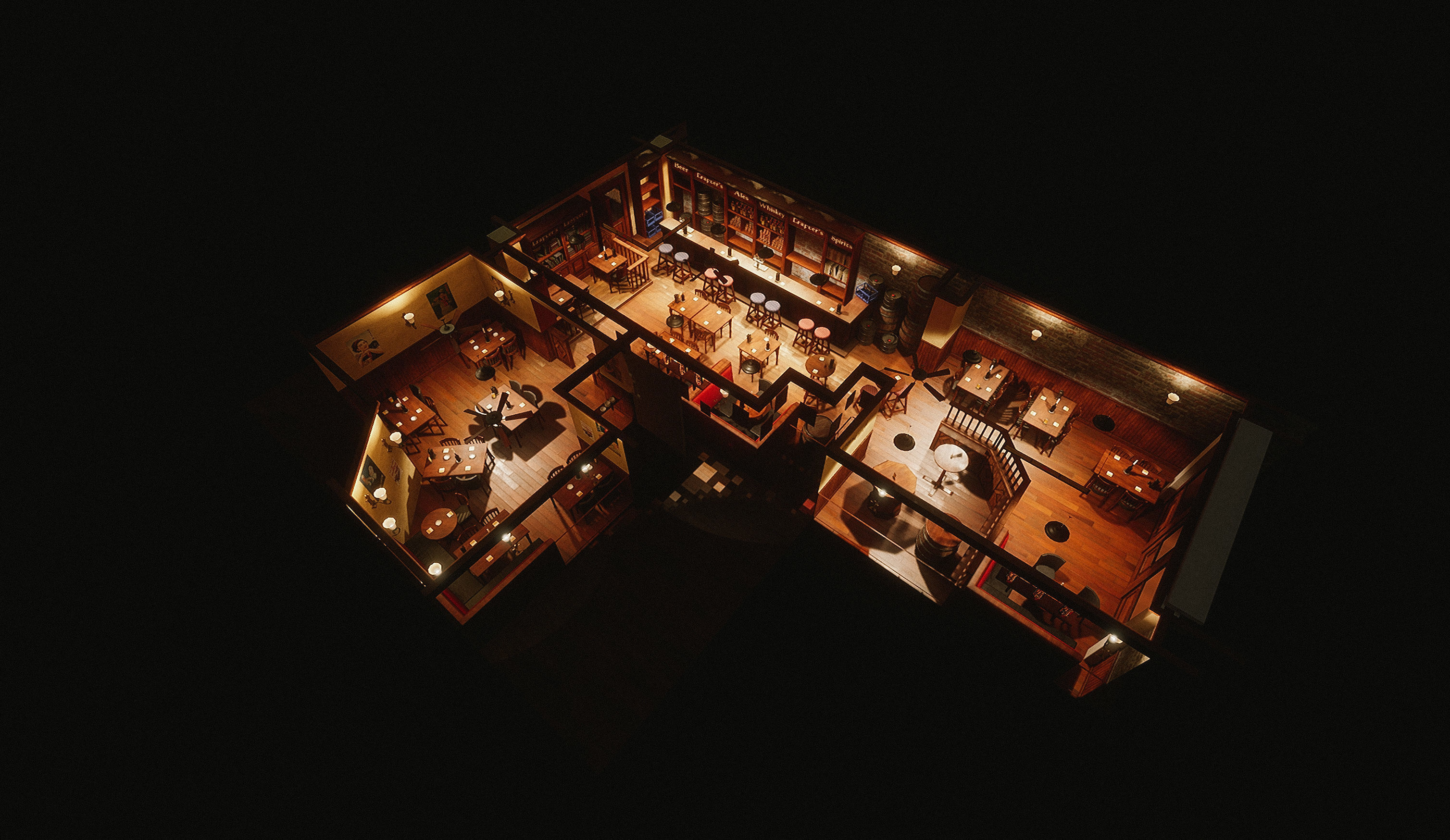 Irish Pub Pack - 92 Unique PBR Game Ready Models Low-poly 3D model_5