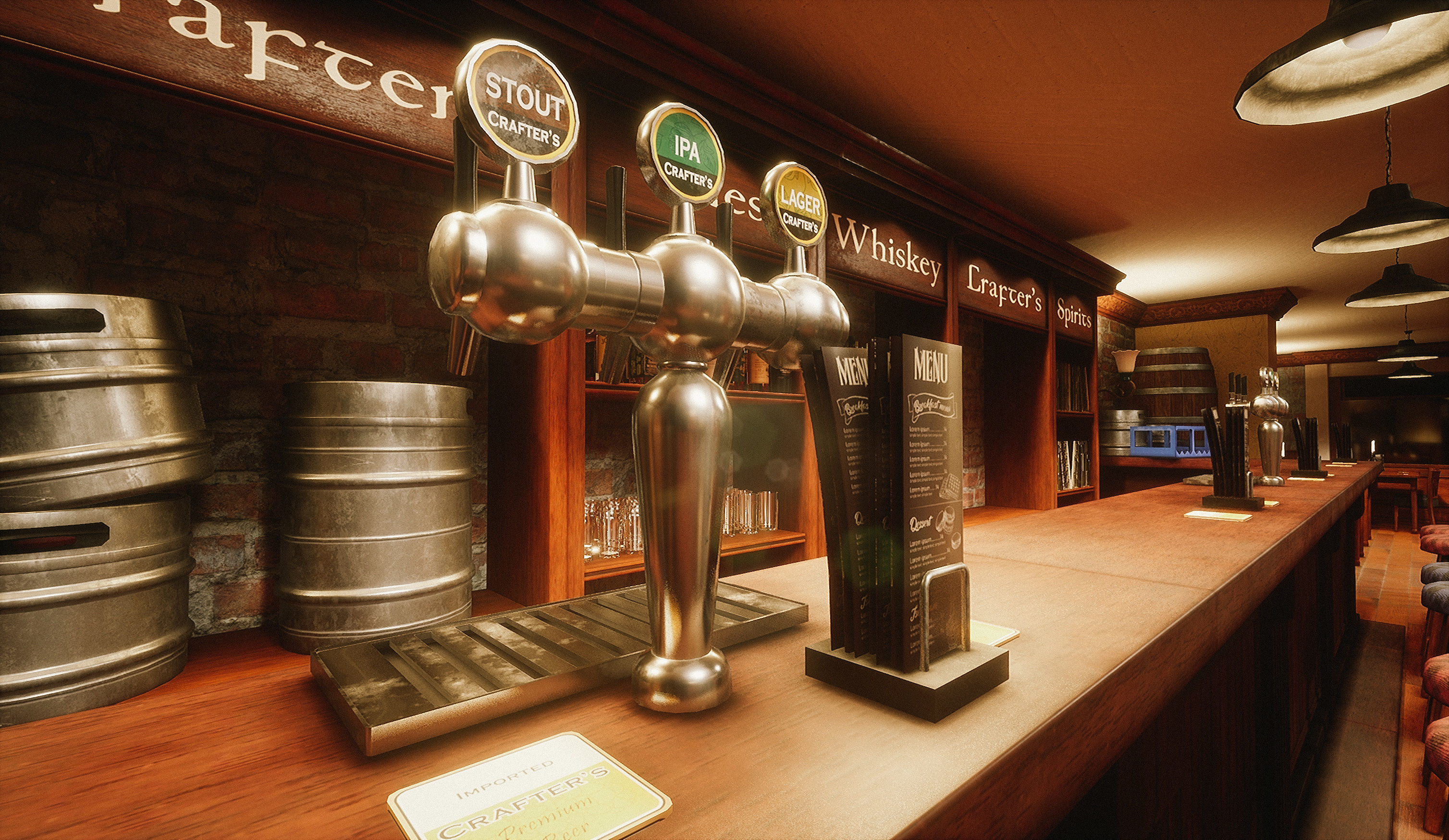 Irish Pub Pack - 92 Unique PBR Game Ready Models Low-poly 3D model_8