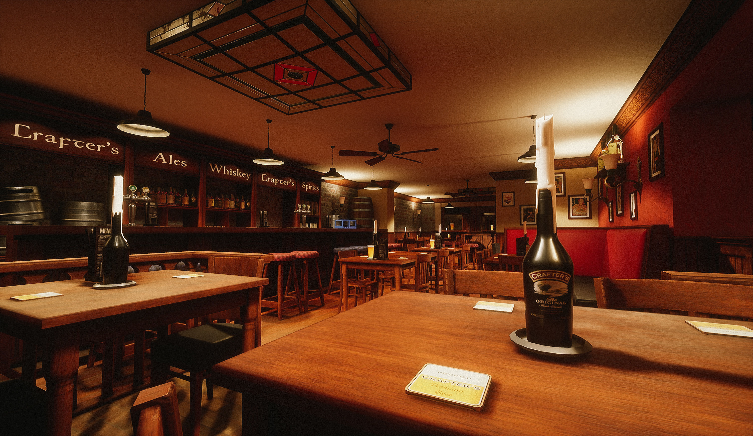 Irish Pub Pack - 92 Unique PBR Game Ready Models Low-poly 3D model_10