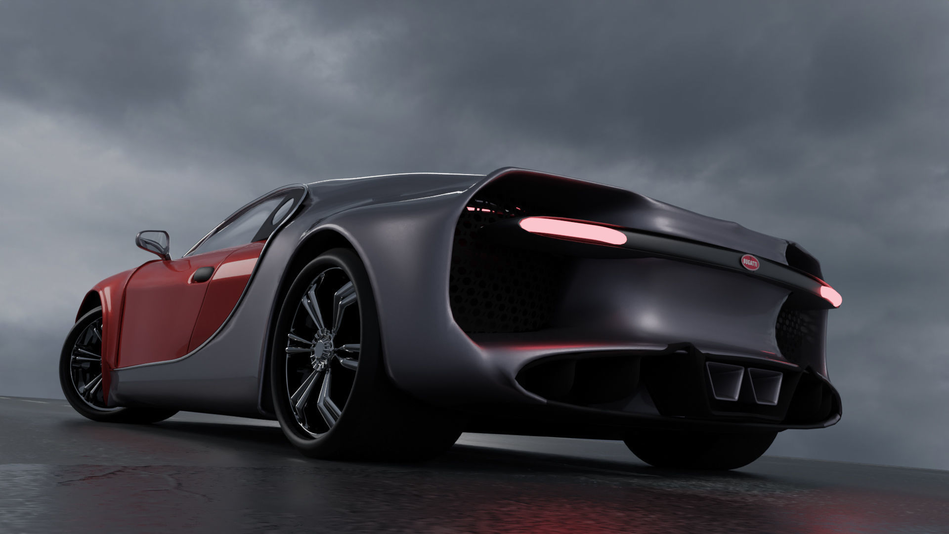 Bugatti Chiron 3D model 3D model_7