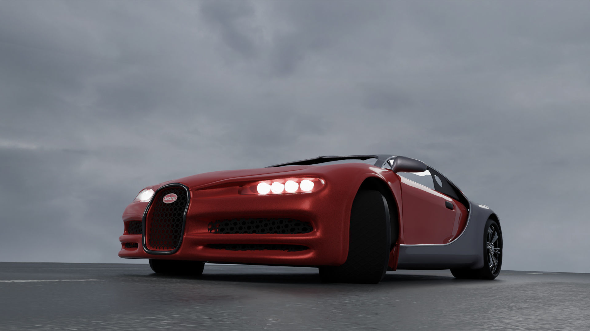 Bugatti Chiron 3D model 3D model_6