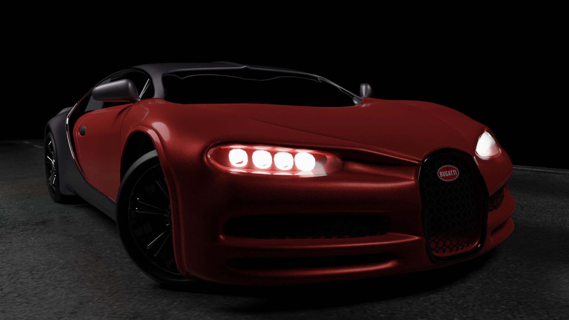 Bugatti Chiron 3D model 3D model_8
