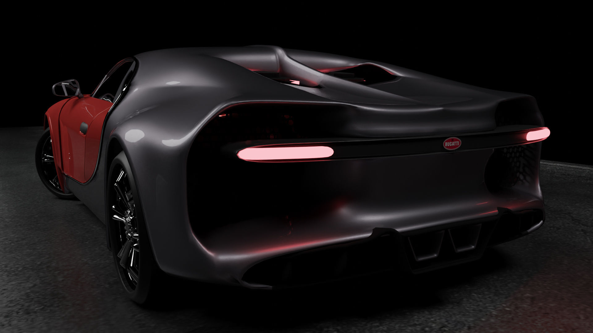 Bugatti Chiron 3D model 3D model_9
