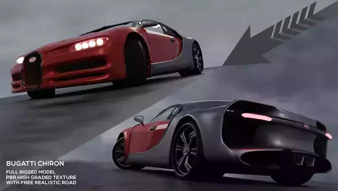 Bugatti Chiron 3D model 3D model
