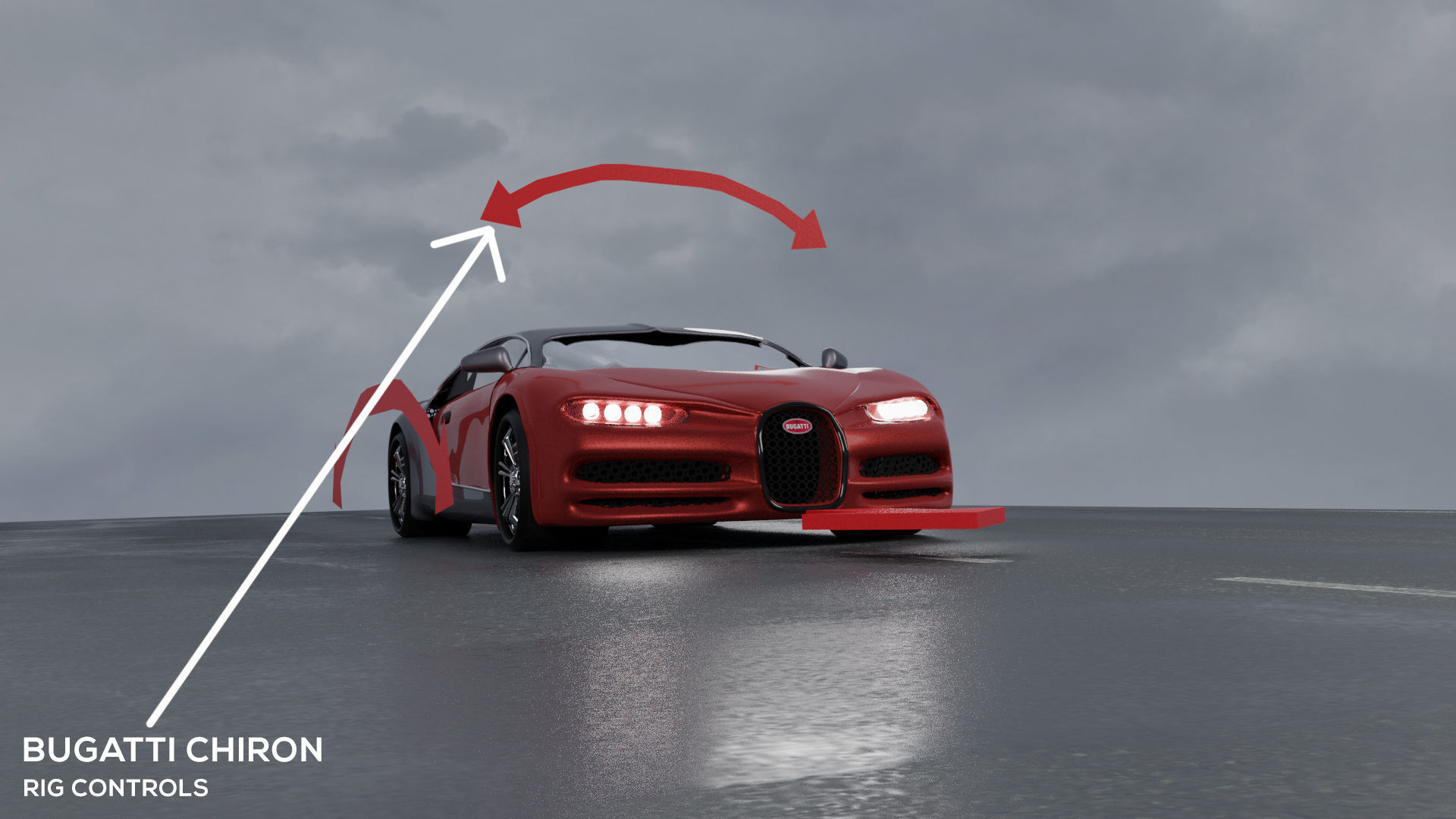 Bugatti Chiron 3D model 3D model_12