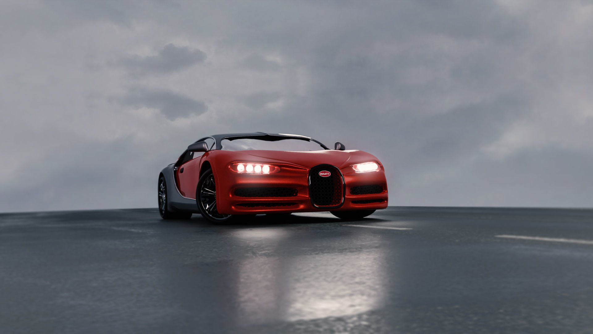 Bugatti Chiron 3D model 3D model_10
