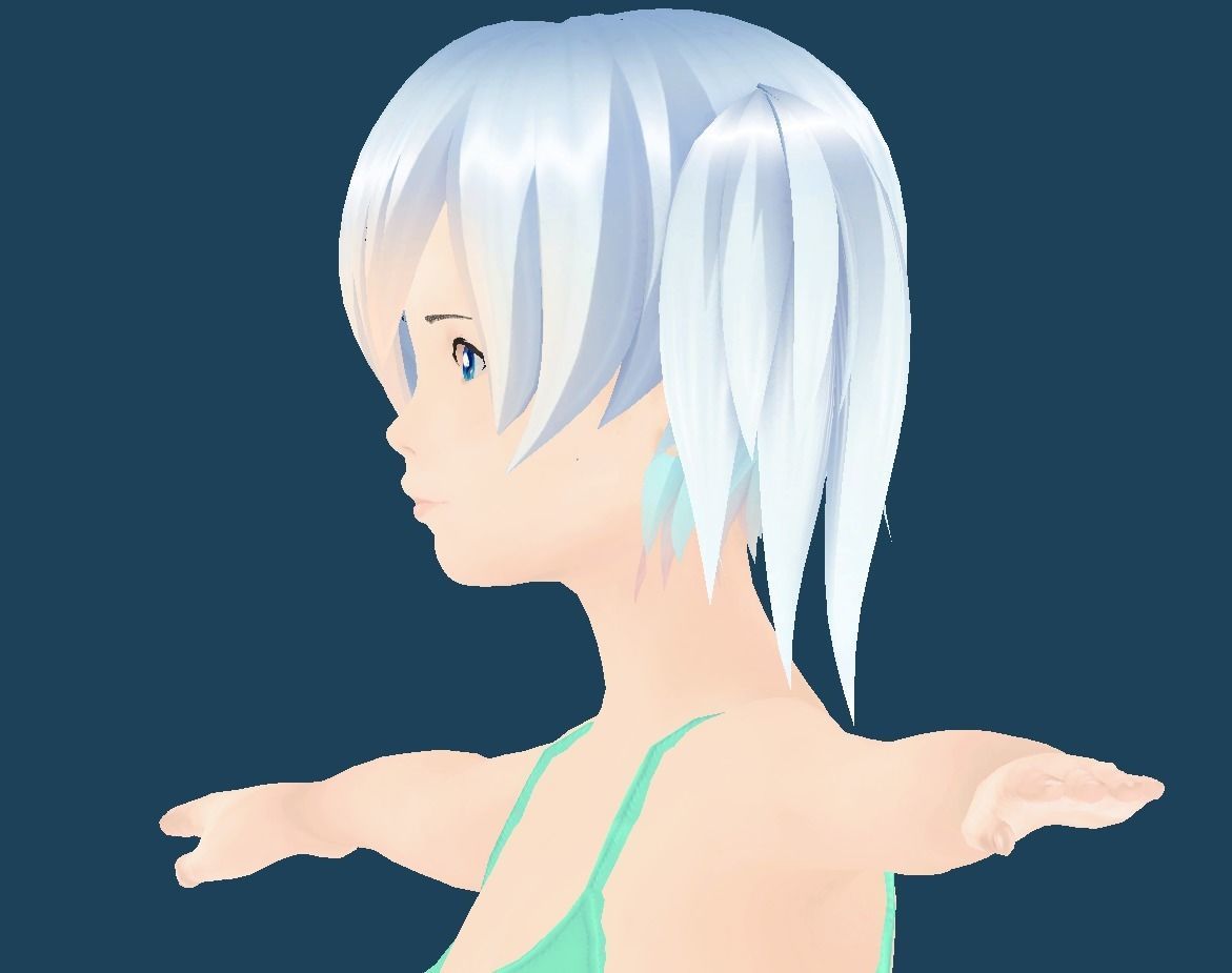 Unity Humanoid Model Anime003 Free 3D model_6