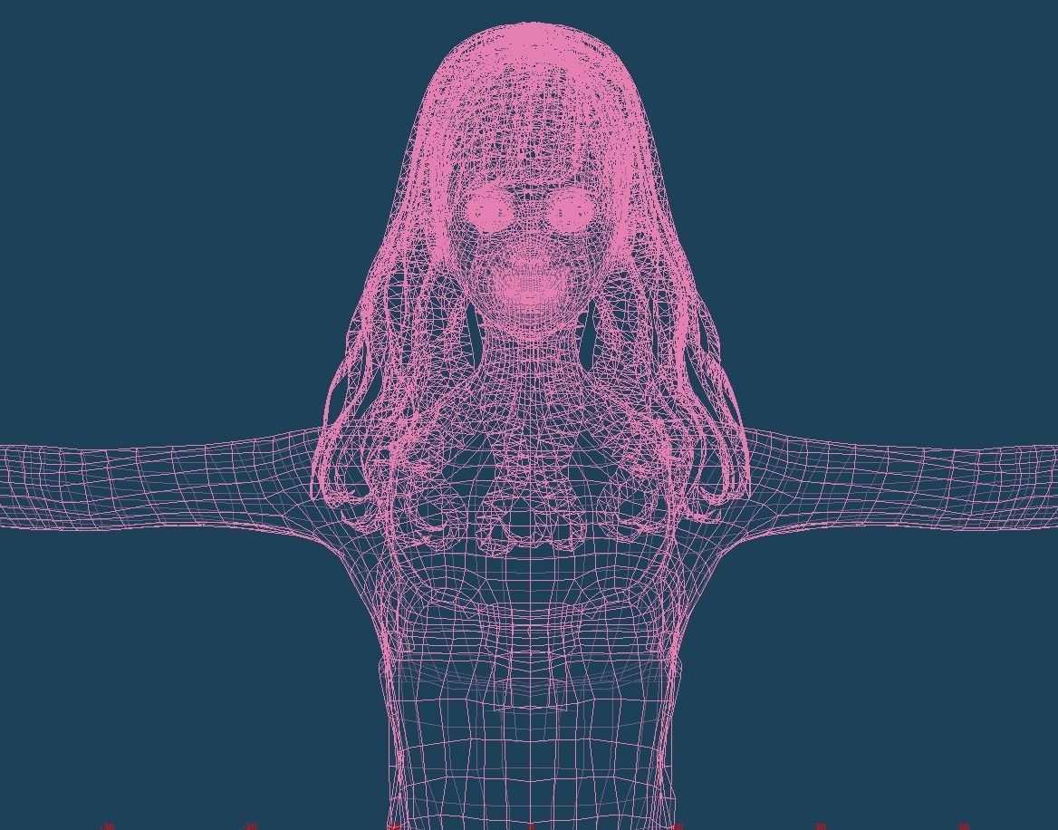 Unity Humanoid Model Female 013 Free 3D model_2