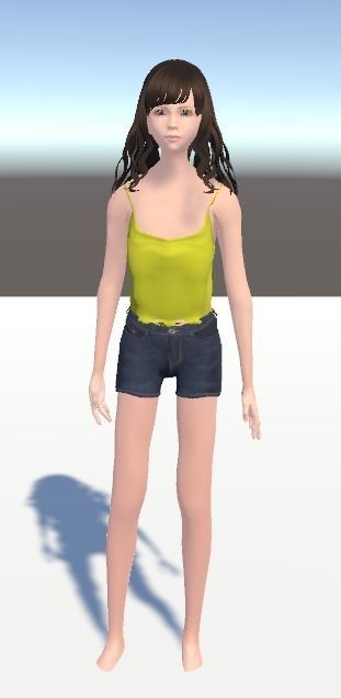 Unity Humanoid Model Female 013 Free 3D model_1