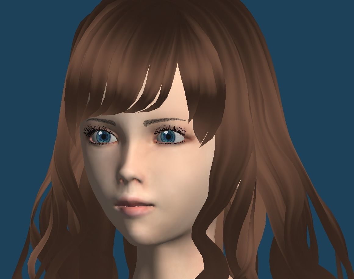 Unity Humanoid Model Female 013 Free 3D model_4