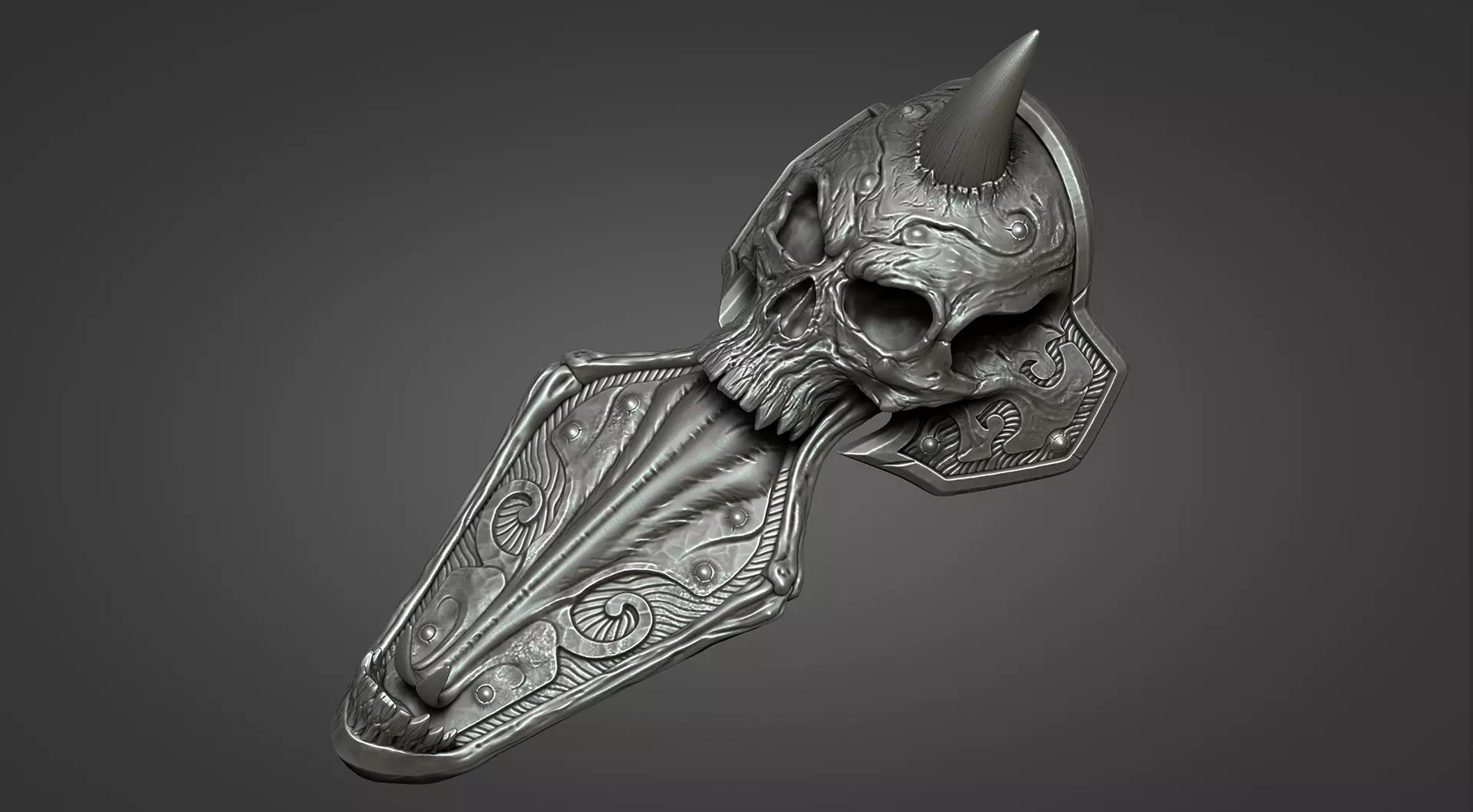 Lich King armor - leg 2 3D print model_0