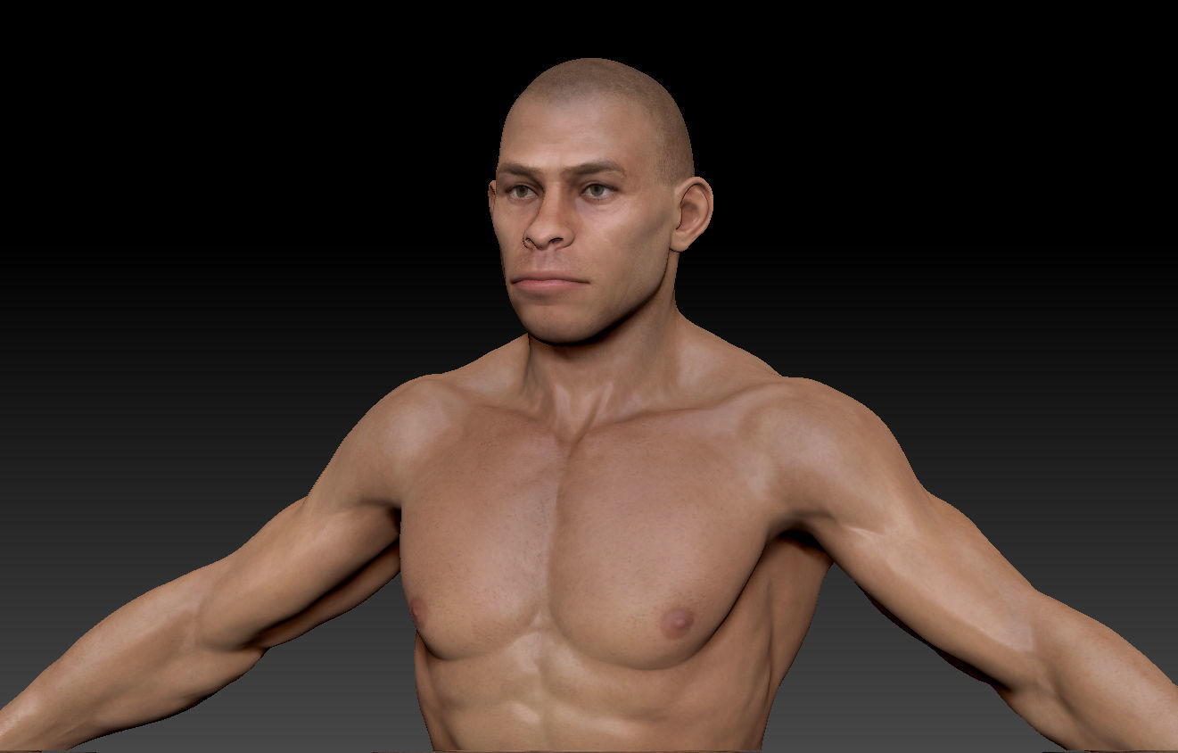 Human evolution model 3D model_11