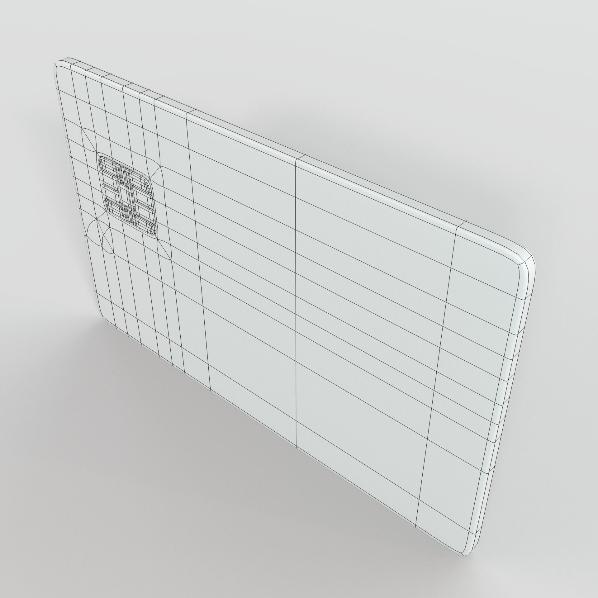 Bank card 3D model_1