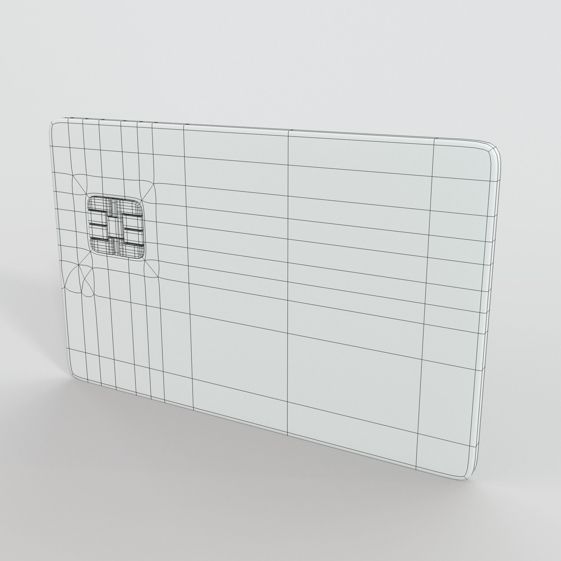 Bank card 3D model_6