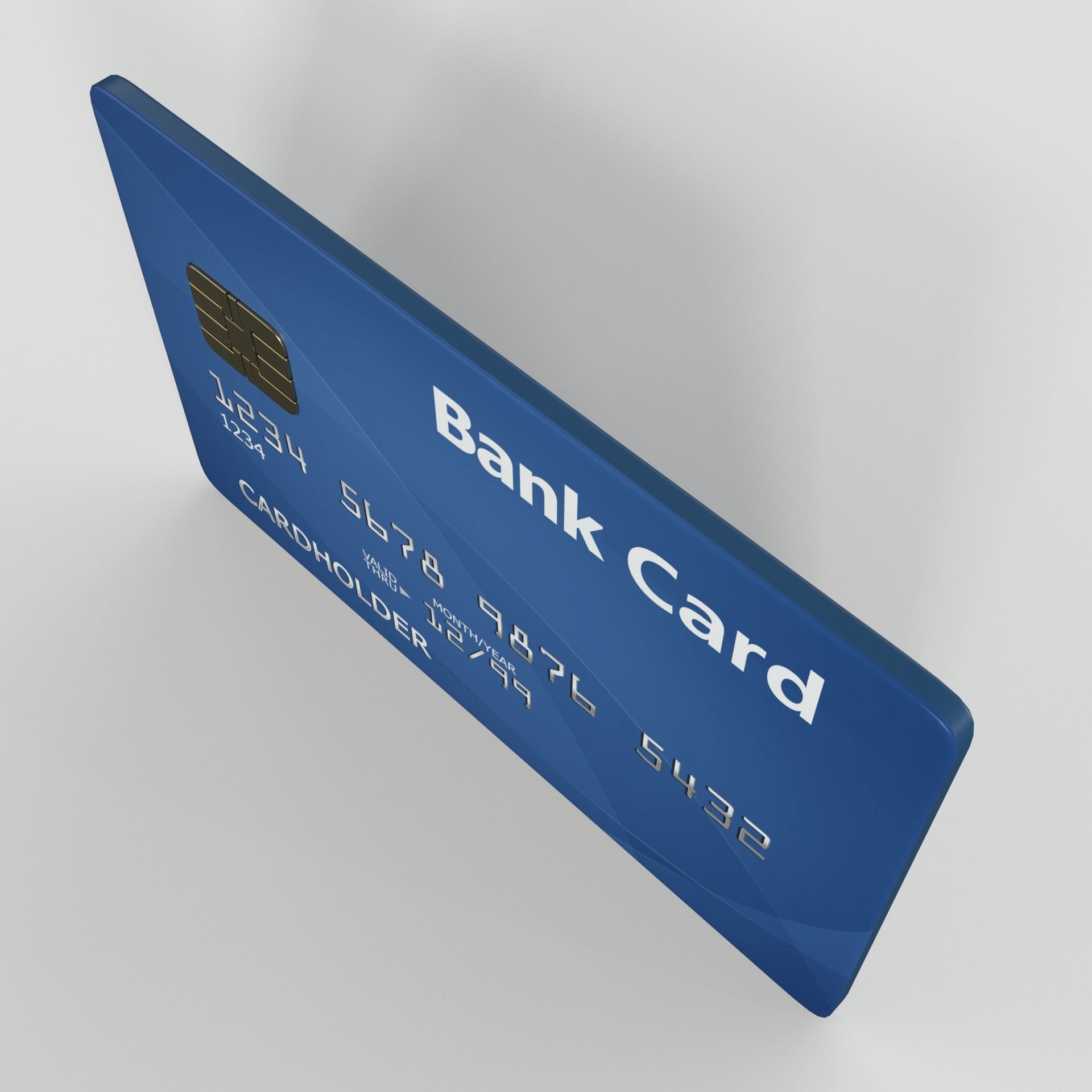 Bank card 3D model_5