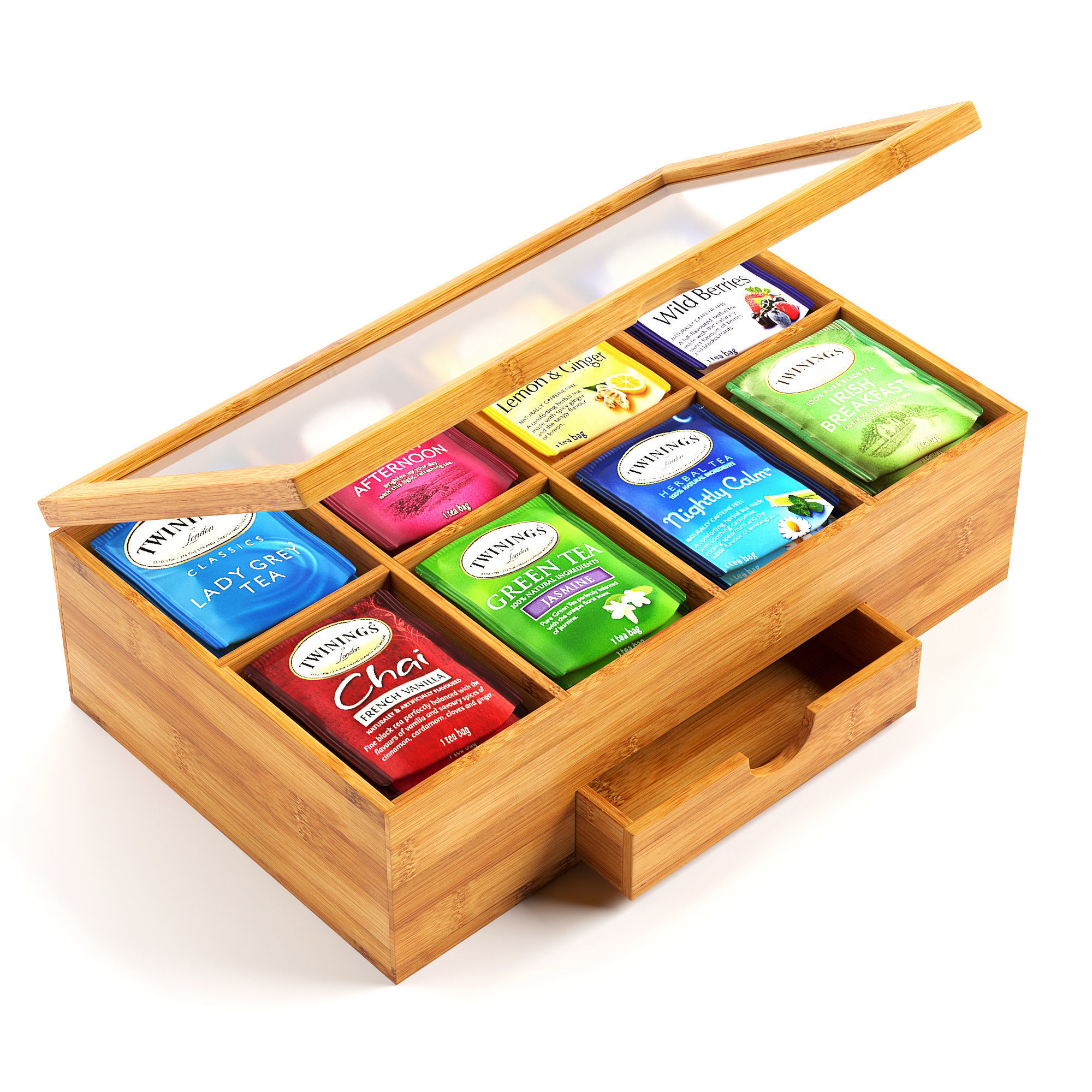 Tea Storage Box 3D model_2