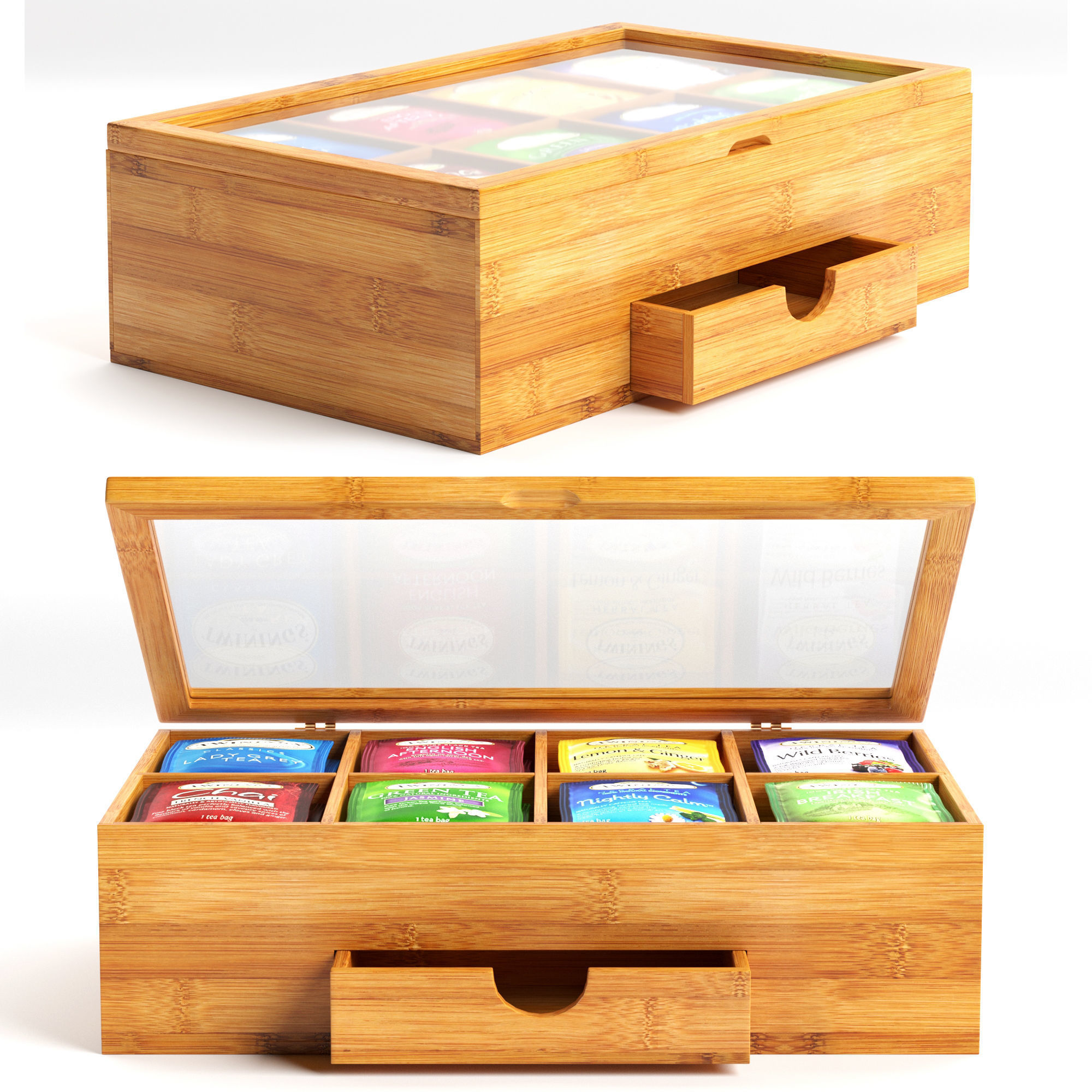 Tea Storage Box 3D model_1