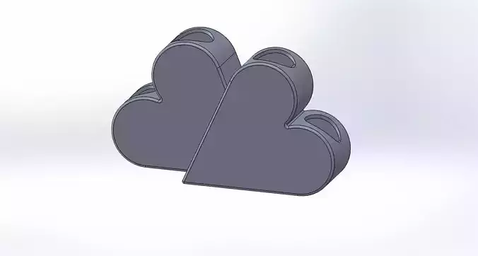 Twin Heart Pen Holder