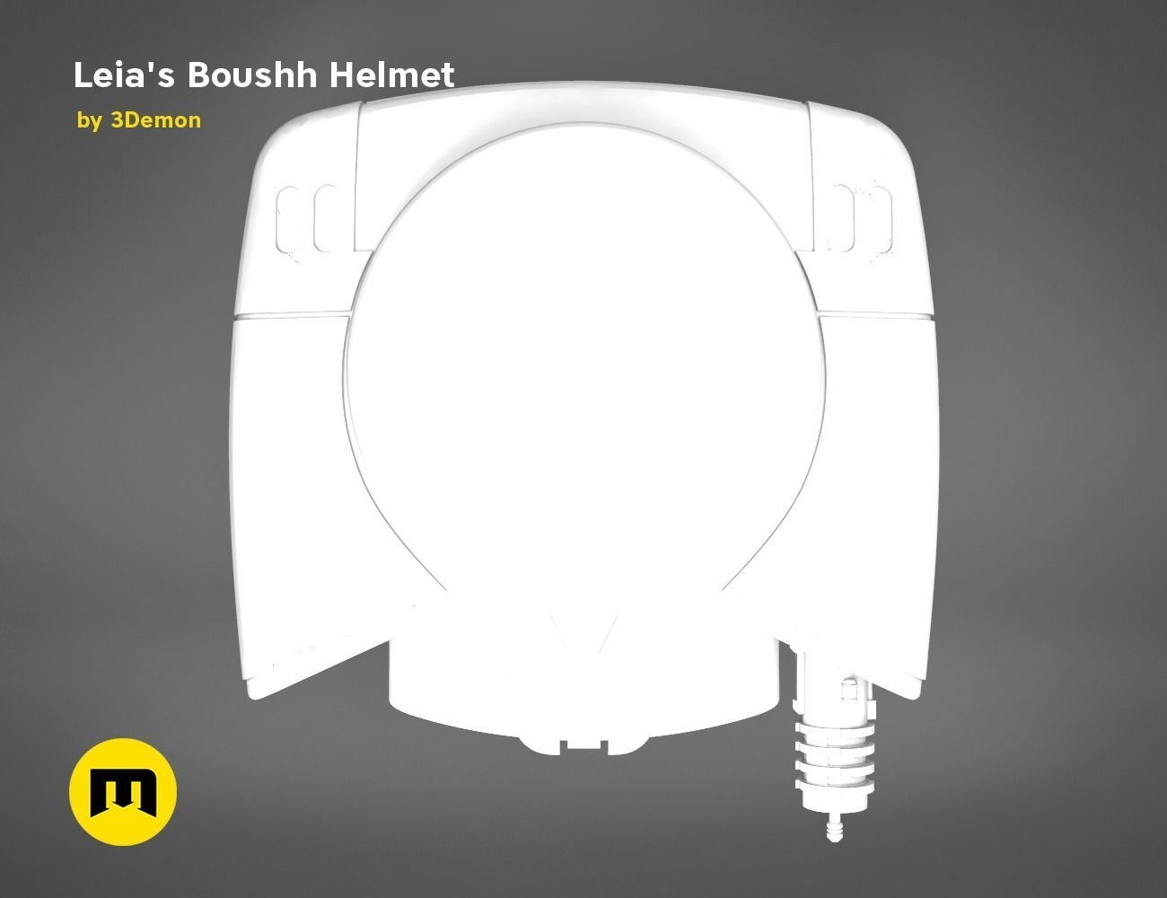 Princess Leia - Boushh Helmet 3D print model_23