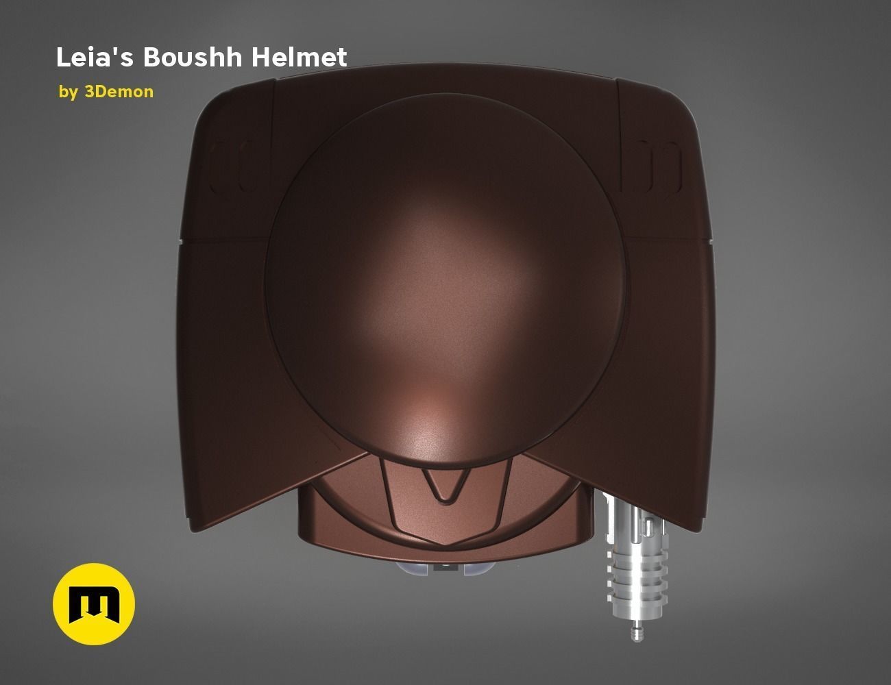 Princess Leia - Boushh Helmet 3D print model_12