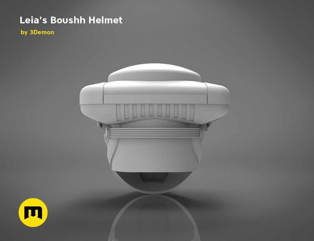 Princess Leia - Boushh Helmet 3D print model_21