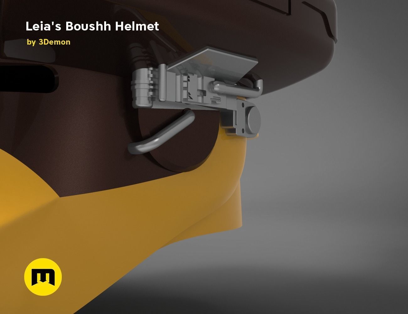 Princess Leia - Boushh Helmet 3D print model_11