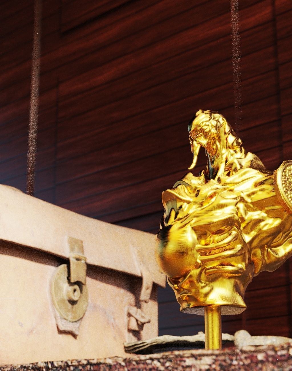 Buste Arme Rubis 3D print model_2