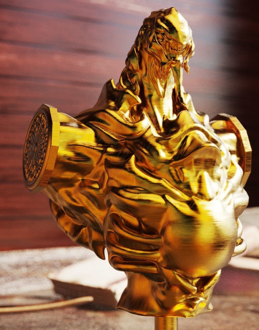 Buste Arme Rubis 3D print model_7