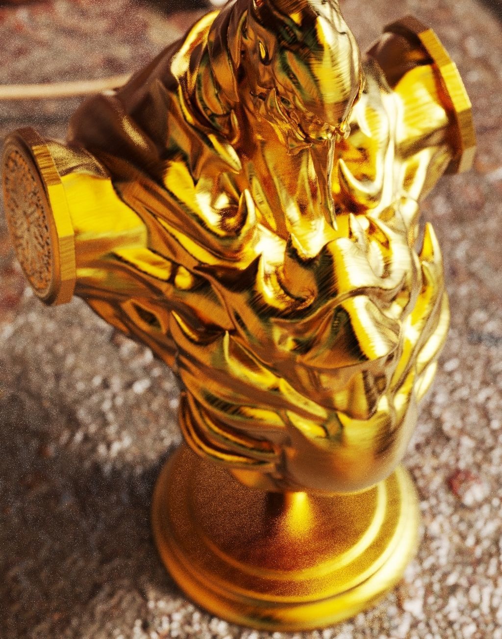 Buste Arme Rubis 3D print model_8