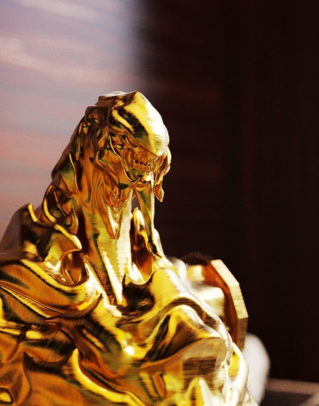 Buste Arme Rubis 3D print model_1