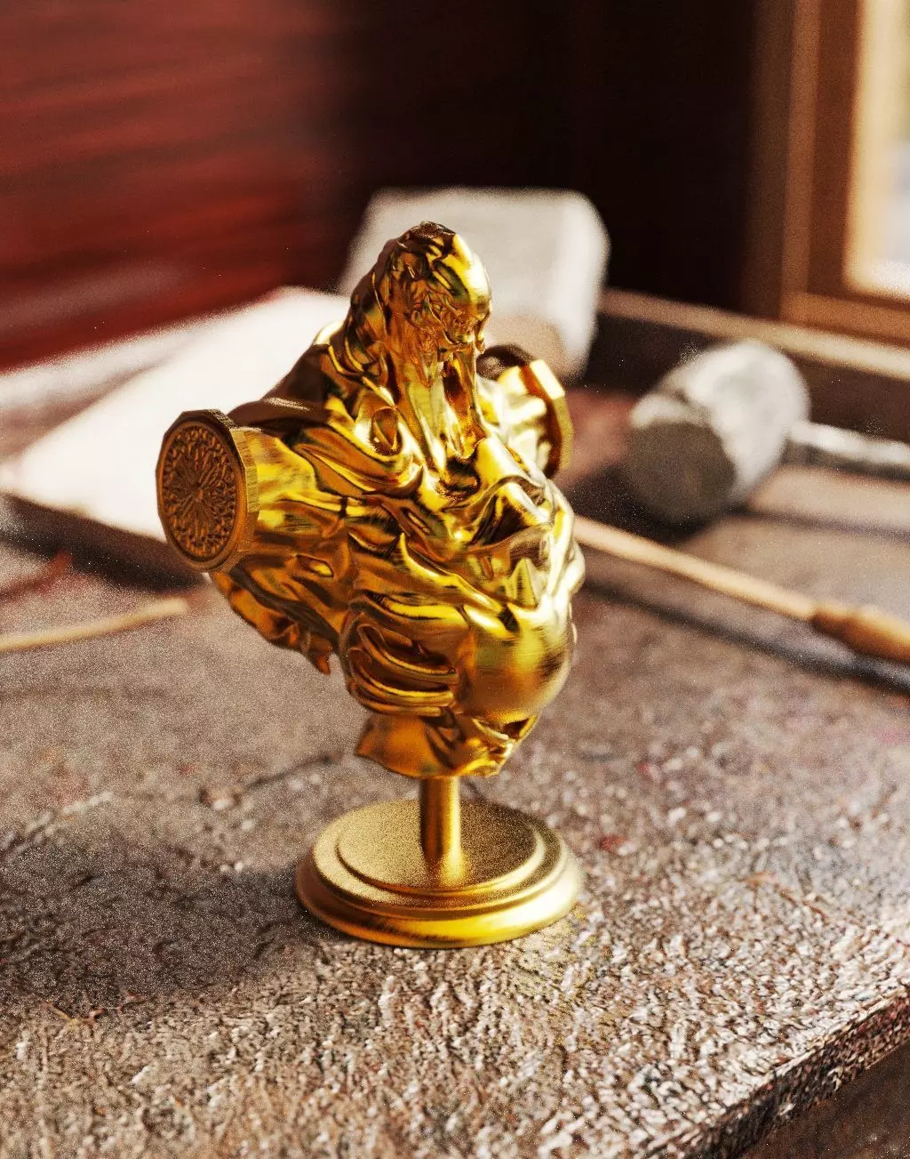 Buste Arme Rubis 3D print model_0