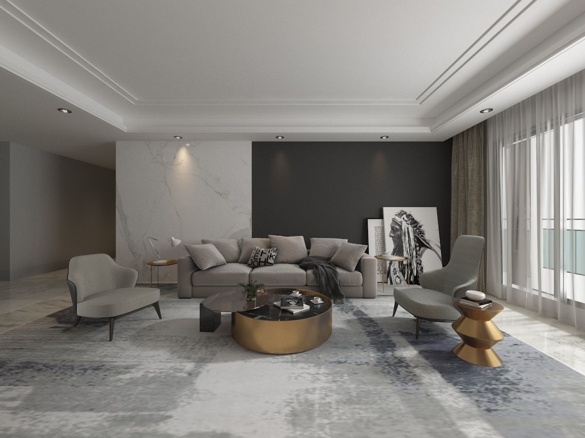 minimalist apartment 3D model_2