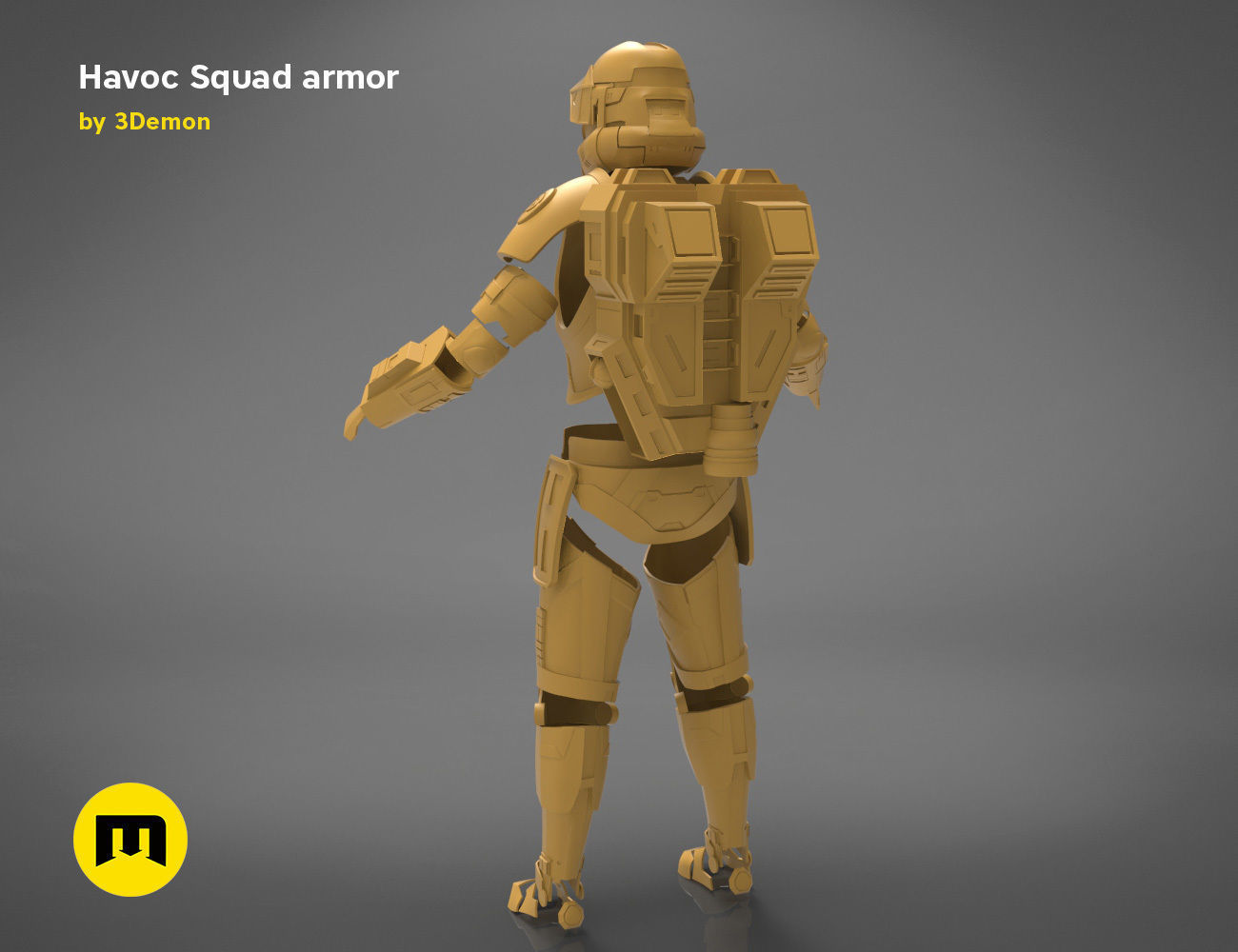 Havoc Squad armor 3D print model_22