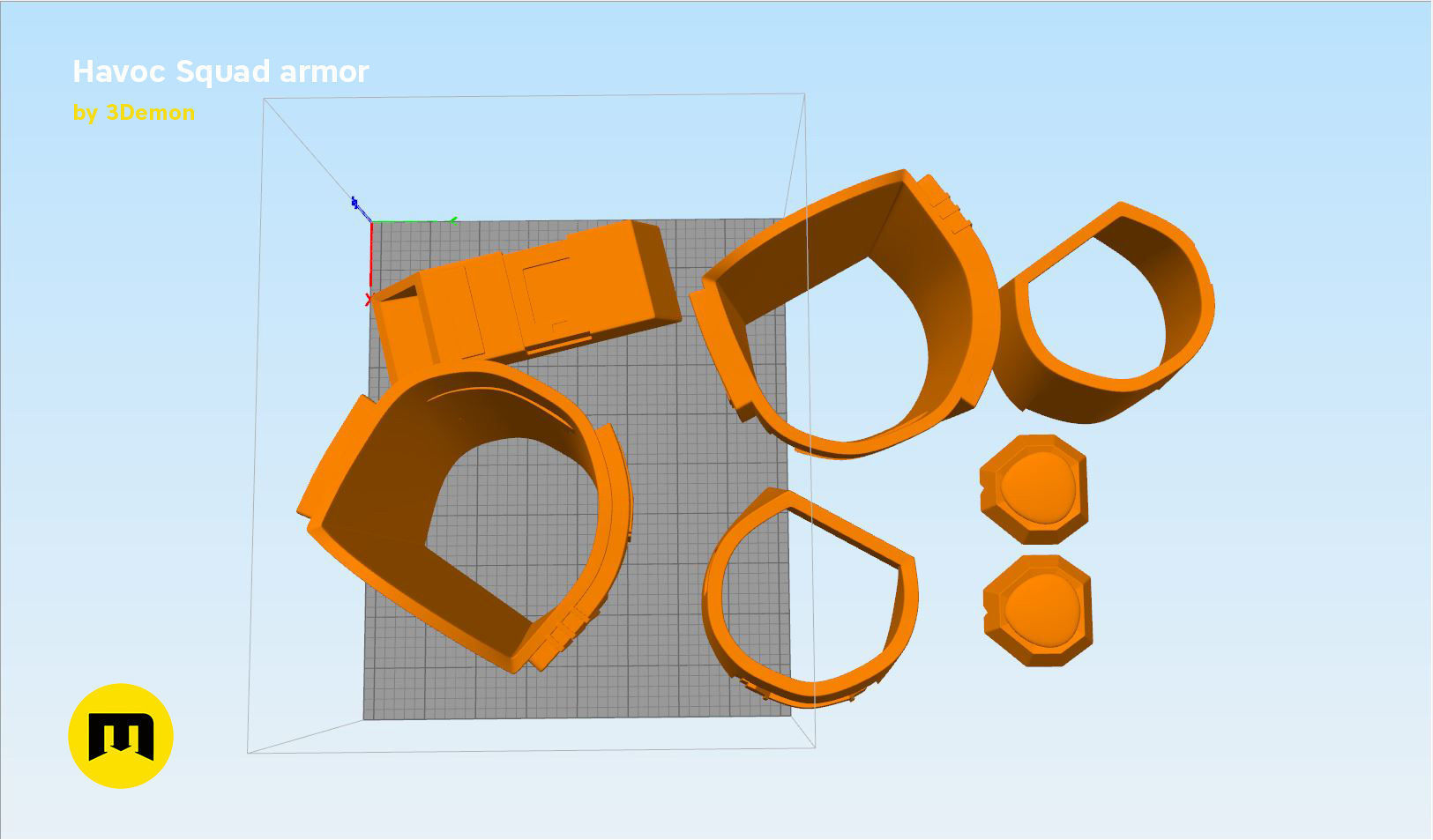 Havoc Squad armor 3D print model_14