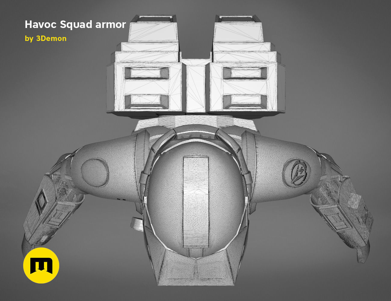 Havoc Squad armor 3D print model_39