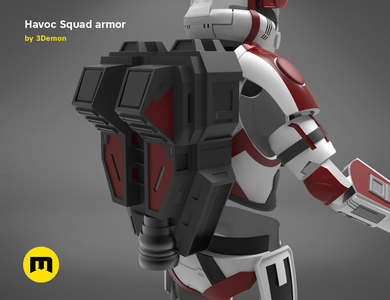 Havoc Squad armor 3D print model_12