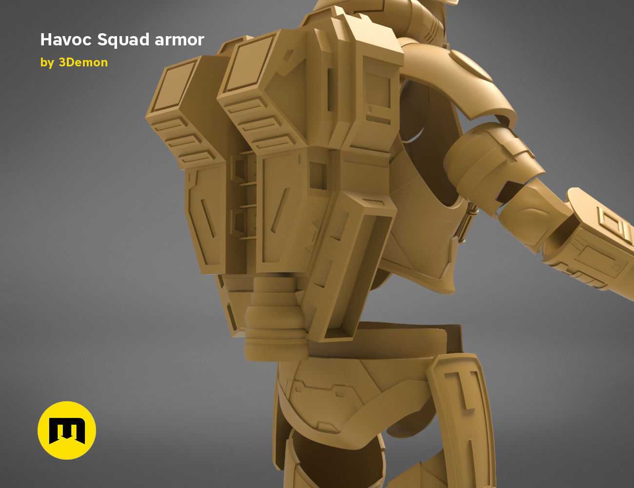 Havoc Squad armor 3D print model_29