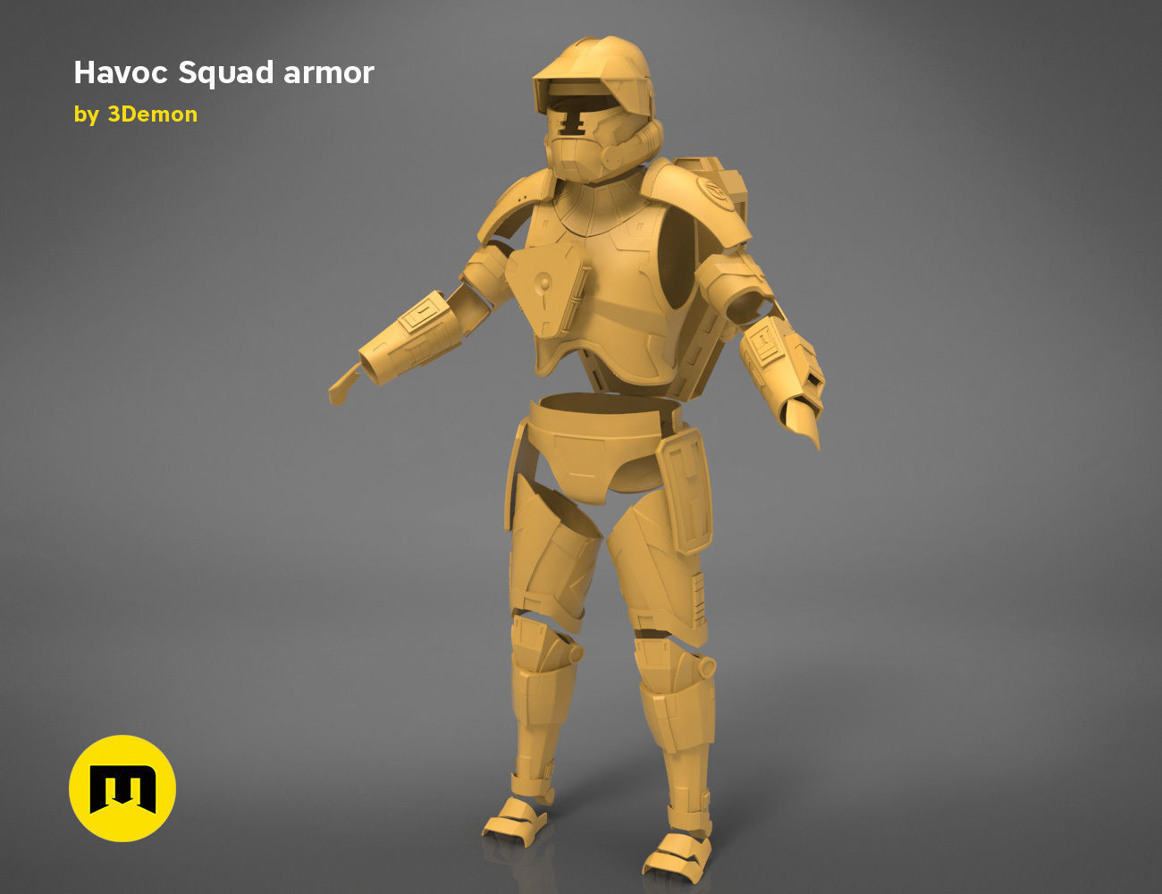 Havoc Squad armor 3D print model_21
