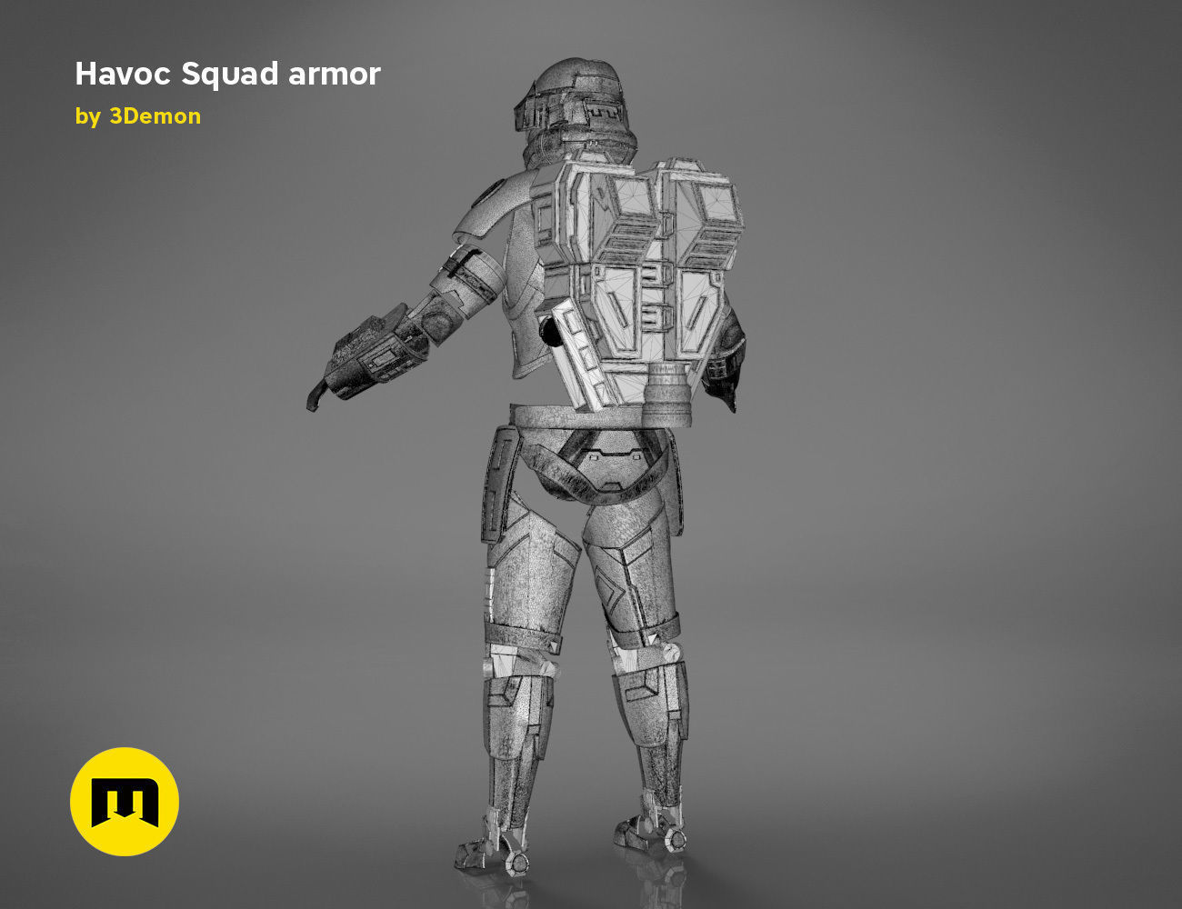 Havoc Squad armor 3D print model_33