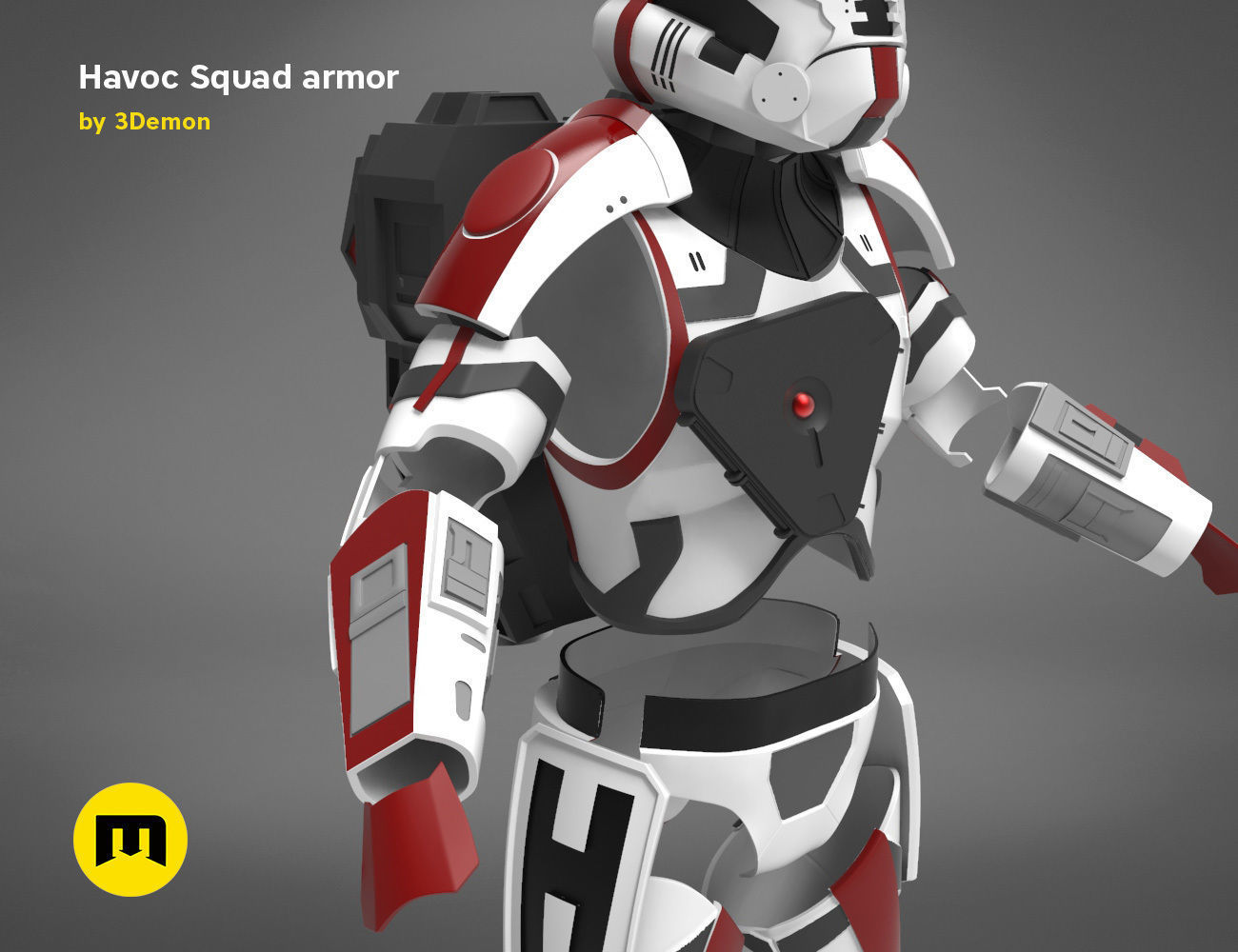 Havoc Squad armor 3D print model_11