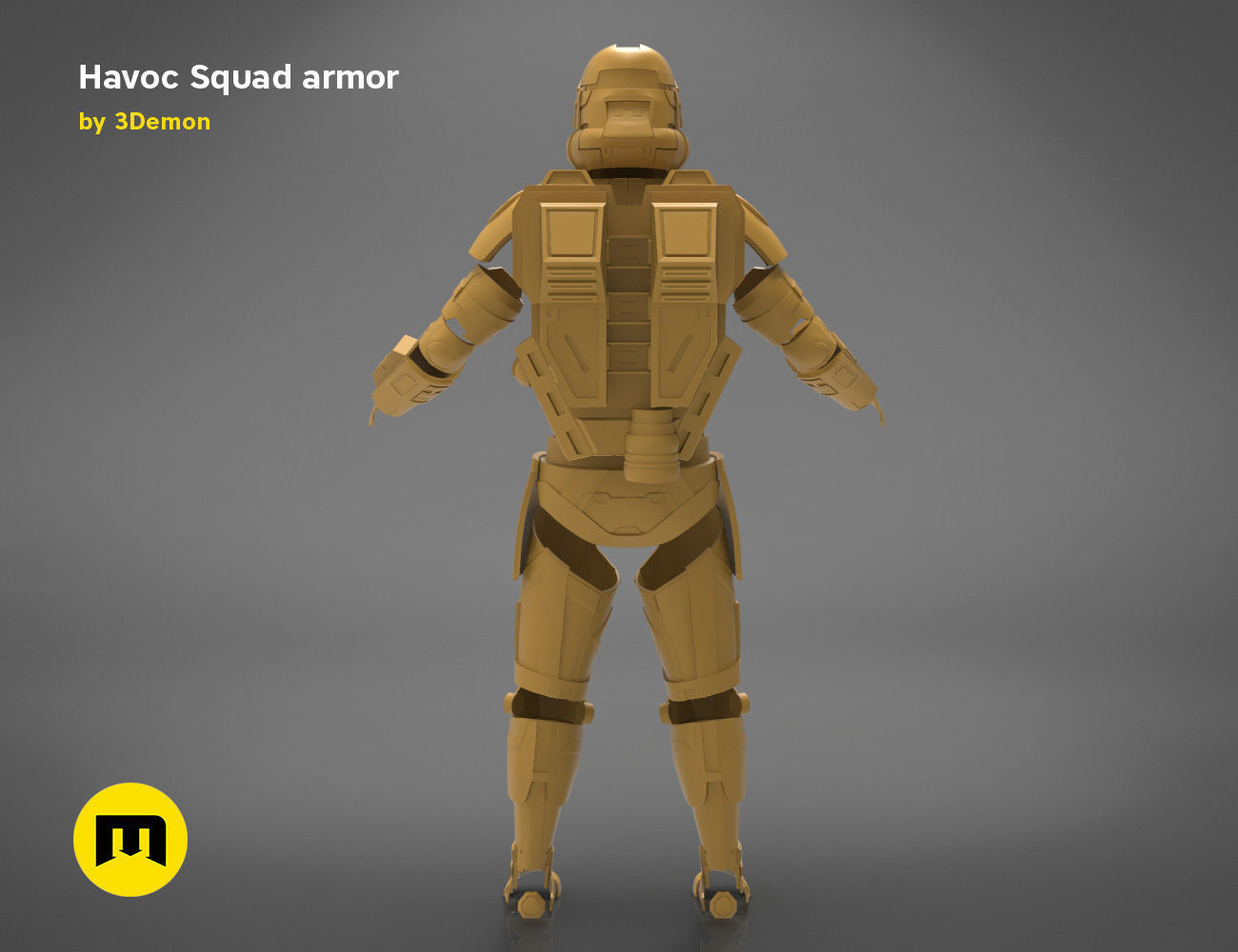 Havoc Squad armor 3D print model_24