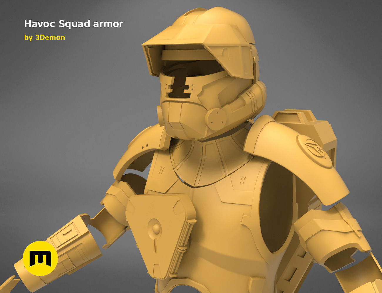 Havoc Squad armor 3D print model_27