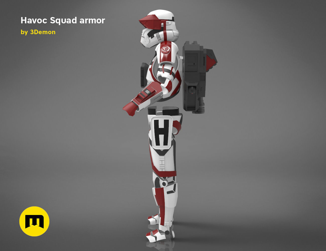 Havoc Squad armor 3D print model_7