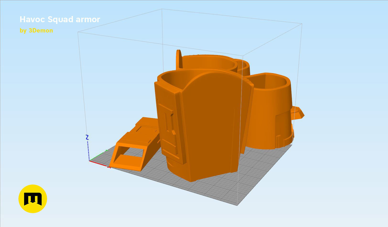 Havoc Squad armor 3D print model_13